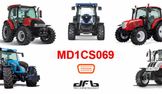 * EXCLUSIVE ! - MD1CS069 VIA OBD! NEW DRIVER OBD for TRACTORS CASE, LANDINI, NEW HOLLAND, MCCORMICK, STEYR