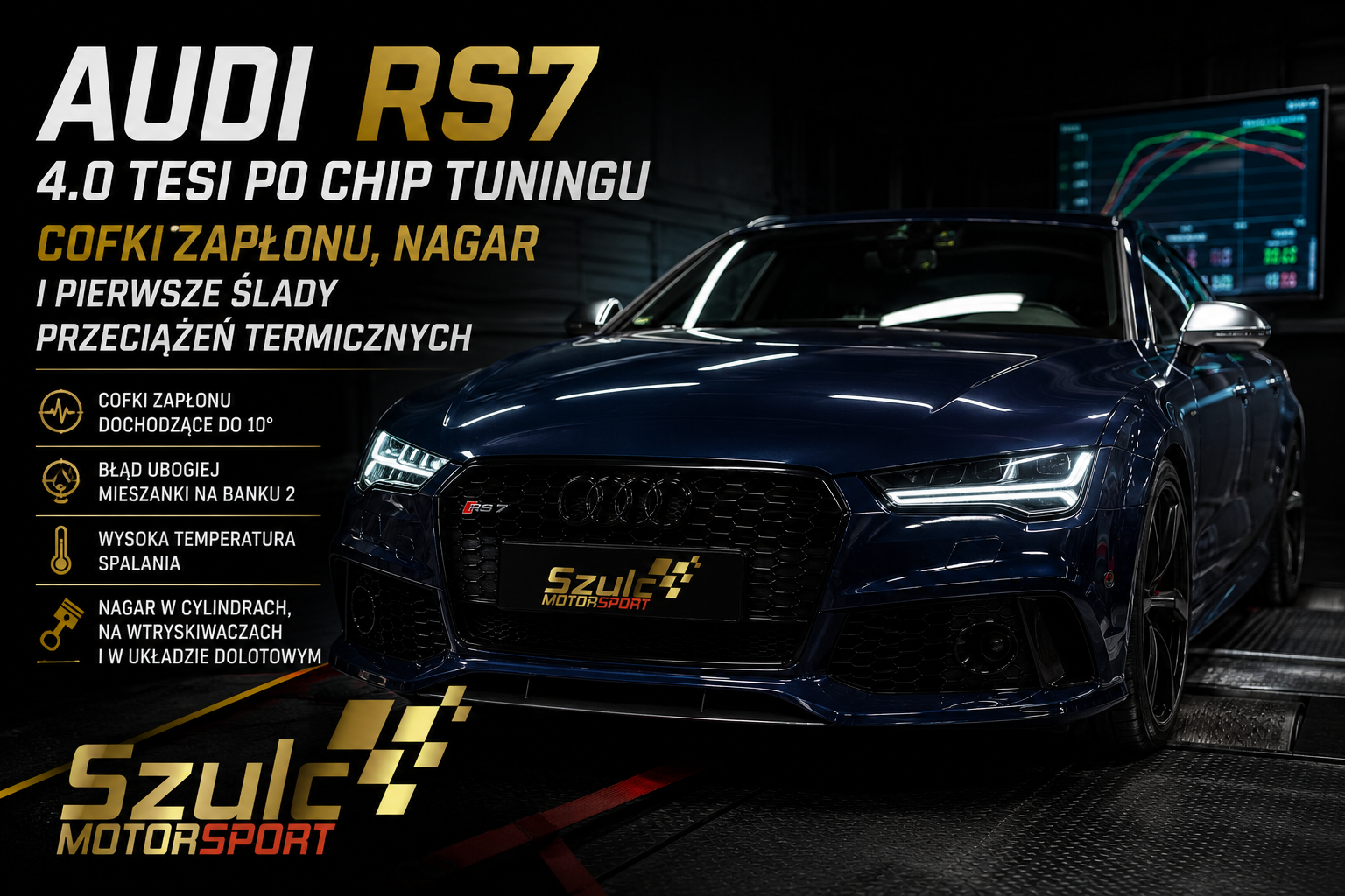 Audi RS7 4.0 TFSI po chip tuningu – cofki zapłonu, nagar i pierwsze ślady przeciążeń termicznych szulcmotorsport warszawa.png